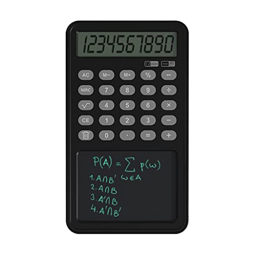 Multifunctional Calculator Business Office Portable LCD Handwriting Tablet 12 Digit Display Financial
