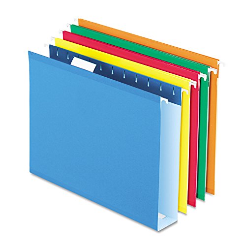 Pendaflex PFX4152X2ASST - Reinforced 2quot, Extra Capacity Hanging Folders