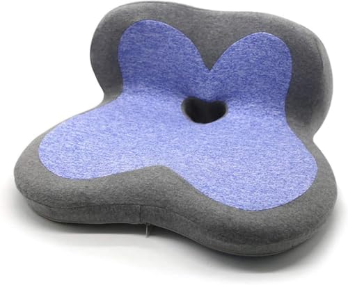EZLQGBWKPDT Office chair seat cushion, comfortable memory foam pillow, relief for back pain and sciatica, tailbone support pad, suitable for use in car seats