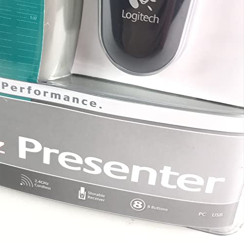 Logitech 2.4 GHz Cordless Presenter (Black)