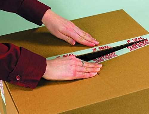 BOX USA Tape Logic 2 Inch x 110 Yard 2.2 Mil Red/White, Heavy Duty Packing Tape, "Inspected" 36 Pack, Perfect for Packing, Shipping, Moving, Home and Office