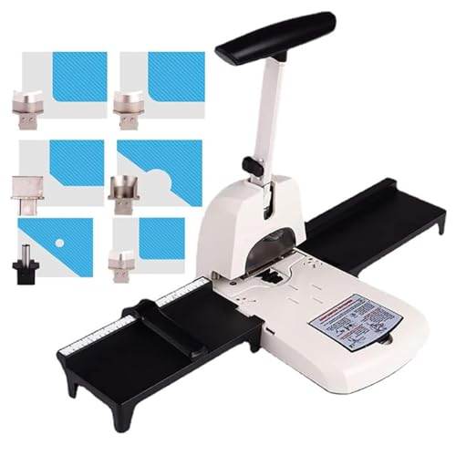 UILMLIO Corner Rounder Cutter Machine, Paper Corner Punch with R3.5mm R6mm R10mm, Multi-Angle Paper Cutter, Round Corners, Semi-Circle, 6mm Heavy Duty Punching Machines