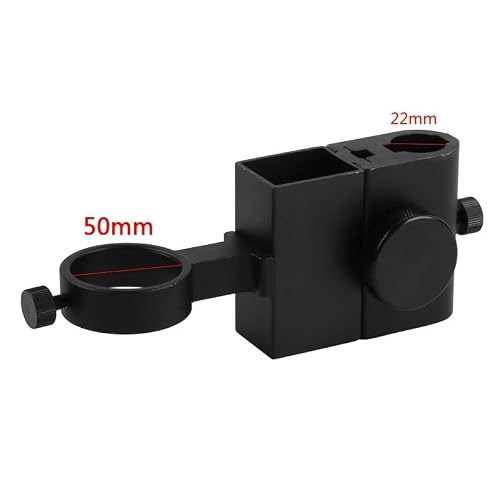 Microscope Accessories Kit Aluminum Alloy Adjustable Focusing Bracket Holder Table Stand 42mm 50mm for USB Video Microscope Camera Microscope Slides(2)
