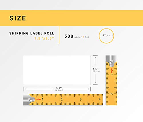 HouseLabels Compatible with Zebra, 1" Core, 1.5" x 3.5"
