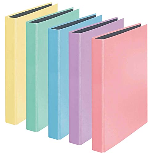 Pastel Colour Folder Assorted Colours Pack of 5 Ring Binder