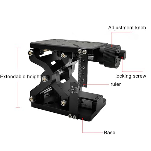 Manual Lift Platform Table,Lab Jack Optical Lift,120mm Travel Z Axis