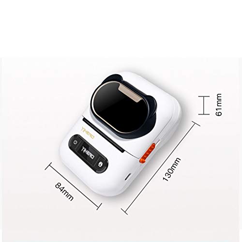 UIOLCFG Portable BT Label Maker Thermal Printer with Rechargeable Battery Compatible with iOS Android Smartphone