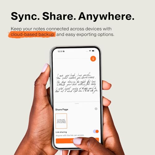 inq Smart Writing Set – Converts Handwriting to Text – Real Ink on Real Paper – AI Note Taking, Voice Recording & Transcription – For iPhone & Android – Smart Pen & Notebook (A5, Journal Size), White