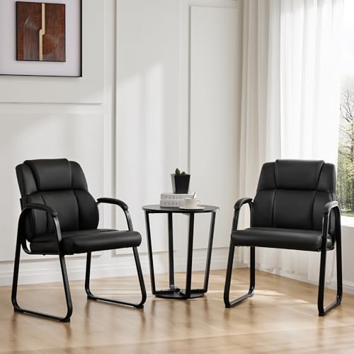Sweetcrispy Waiting Room Chairs Set of 2, Office Guest Chair for Reception