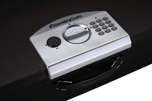 SentrySafe SENTRY P008E Compact Electronic Safe, Black, 1.9 x 9.8 x 7.1 inches