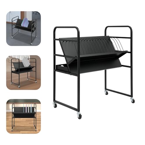 Pinelicorn 16-Device Mobile Charging Station, Mobile Open Charging Cart Station with Wheels, Mobile Storage Cart for iPads,Chromebooks & Laptop Computers (1)
