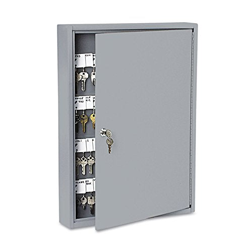 PM Company SecurIT 100 Hook Steel Key Cabinet, 17 3/8-Inches x 3 1/8-Inches x 22 3/8-Inches, Gray, 1/Carton (04984)