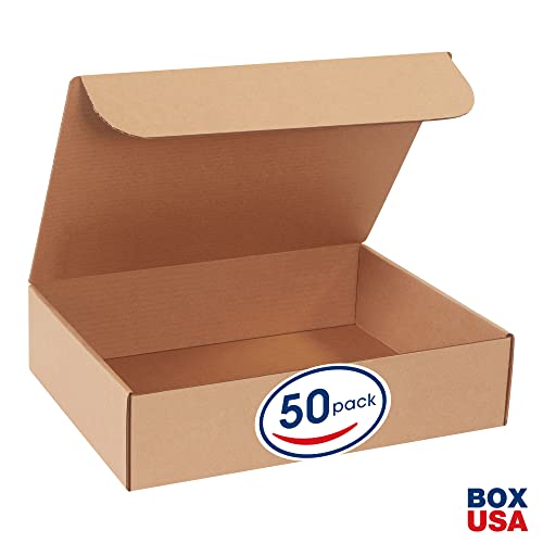 BOX USA BML16124K 16"L x 12"W x 4"H, Kraft (Pack of 50)
