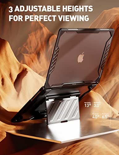 SUPCASE for MacBook Pro 16 Inch Case with Adjustable Stand 2021-2026, Black