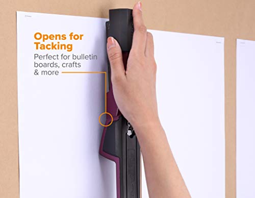 Bostitch Office Epic Metal Desk Stapler, 25 Sheet, Staple Remover, Purple
