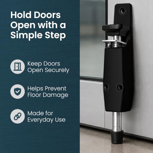 Pacific Doorware Step Down Door Stopper Heavy Duty, Bronze, 6 Pack