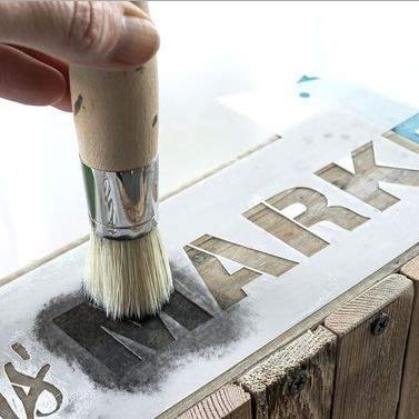 saditesdk 3pcs/Set Brush Fabric/Deco Paint Stencil Brush Handmade DIY Pen Stamp Pen Textile Pigment