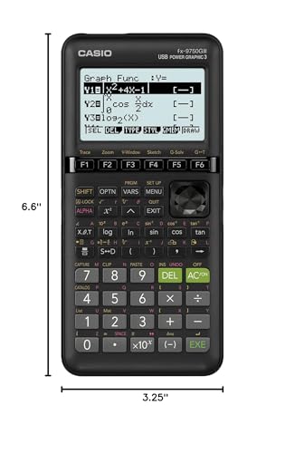 Casio fx-9750GIII Graphing Calculator, Python Programming, Black