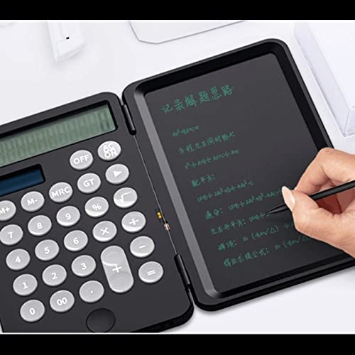 Digit Calculator Portable Accounting Tool W/Flipper ​Cover Handwriting Board 12Digit Basic for Office Meeting