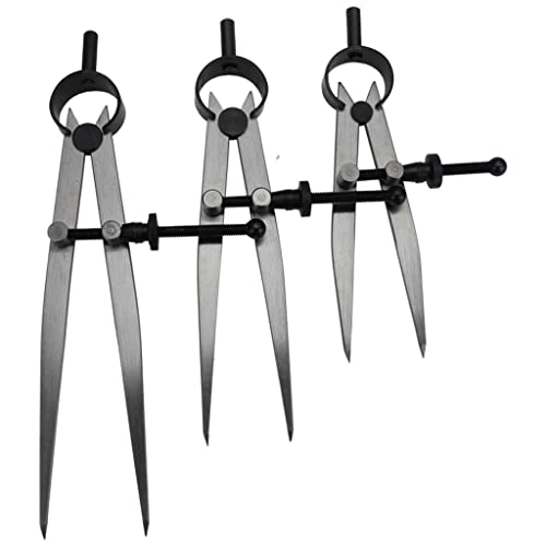 KLJUHGTR 4"/6" DIY Divider Leather Craft Rotating Scratch Furniture Compasses Sewing Handmade Tools