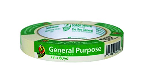 Duck 240349 0.70 in. x 60 yd General Use Masking Tape - Pack of 24