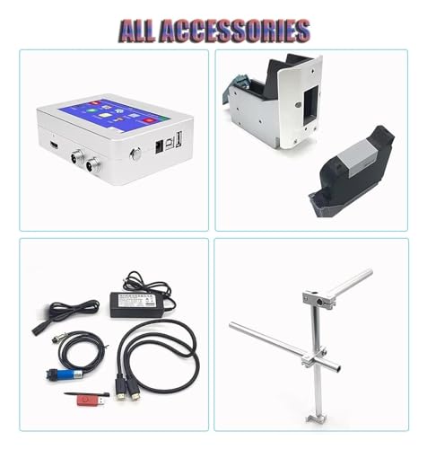 Lbxlhr Industrial Inkjet Printer,Online Inkjet Coder with Touch Screen,Commercial Date Coding Machine,Barcode/Batch Number/Label/Image/Date Printer(12.7mm)