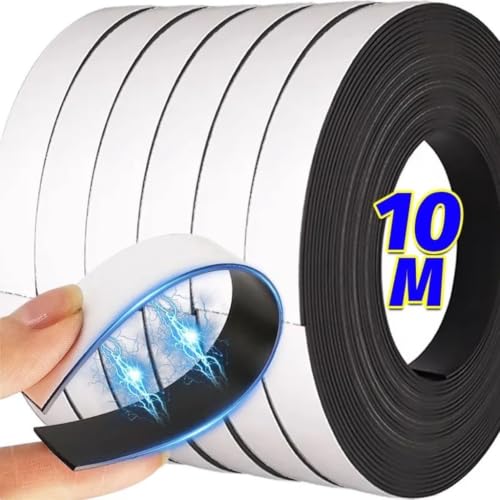 Self Adhesive Magnetic Tape Strip Flexible For DIY Photos Office Home