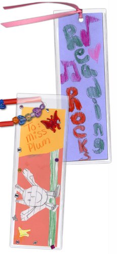 StoreSMART - Plastic Bookmark Covers/Holders with Tassle Hole - Clear Plastic - 200-Pack - Made in USA - BMK466C-200