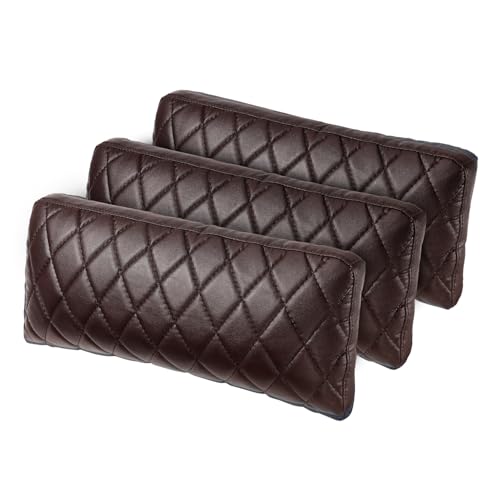 Weilianda Memory Foam Quilted Lumbar Support Pillow Back Cushion, 3 Set