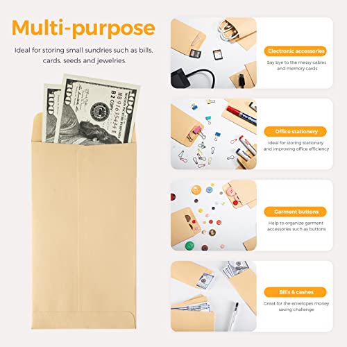 ACSTEP #7 Coin Money Envelopes for Cash 3 1/2 x 6 1/2 Small Envelope 500pcs