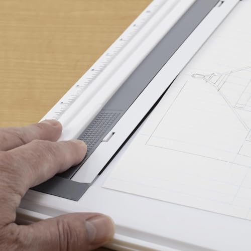 Acurit Technical Drawing Board - Portable Drafting Table with Multi-Tool Kit, Break-Resistant Plastic, Straight-Edge Lock Mechanism, Transparent Ruler, Protractor, Clamping Rail - 14.5"x19.75"
