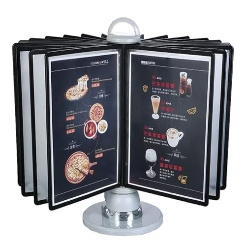 Wall file organizer,Wall Mounted File Holder, Desktop Reference System, 20 Double-Sided Panels, 40 Sheet Capacity, Catalog Display Rack, for Office/Home Display and Storage A4 Documents, Space Saving(