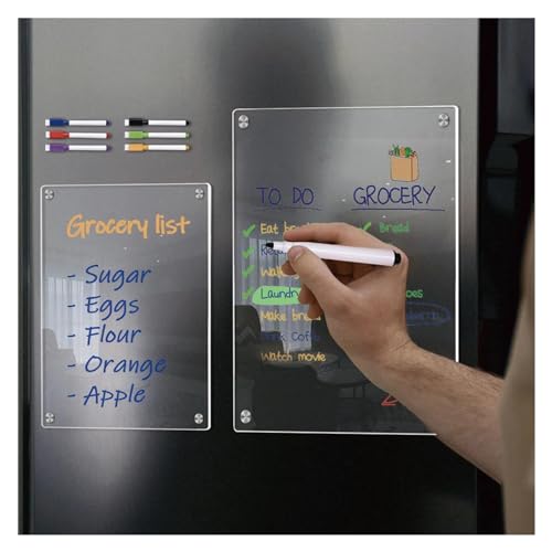 Dry Erase Board Magnetic Fridge Hanging Calendar Whiteboard(29.7X21CM)