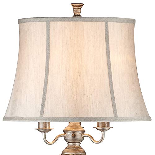 Luke Mercury Glass 4-Light 63 1/2" Tall Floor Lamp with Night Light
