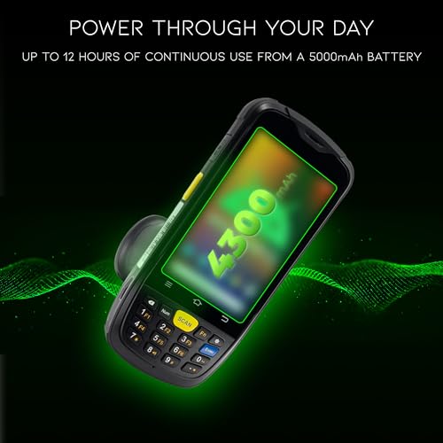 Chainway C6000 Mobile Computer, Android 13, Barcode Scanner, Pistol Grip, SE4710 2D/1D/QR Code Reader, Keyboard, Wireless, WiFi, Bluetooth, for Inventory Scanning