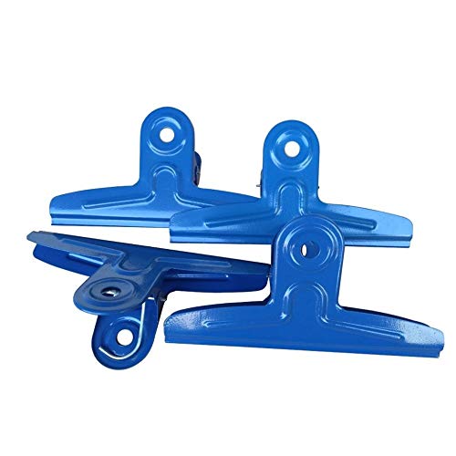 Binder Clips ，Bulldog Clips ， Extra Large Bulldog Clips, Metal Stainless Steel Hinge Clip Folder Binder (Size : 5pcs) (Size : 10pcs)