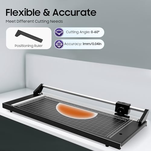 LiHUiee 24/36 Inch Manual Precision Rotary Paper Trimmer (24in)