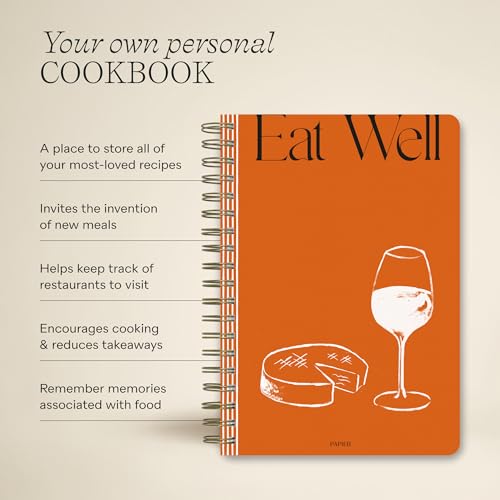 Papier Eat Well Recipe Journal - Spiral