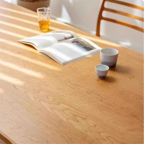 YUHUAWF Writing Desk Modern Ash Study Writing Desk Farmhouse Solid Wood Dining Table, Simple Rectangle PC for Home Office Computer Desks(S)