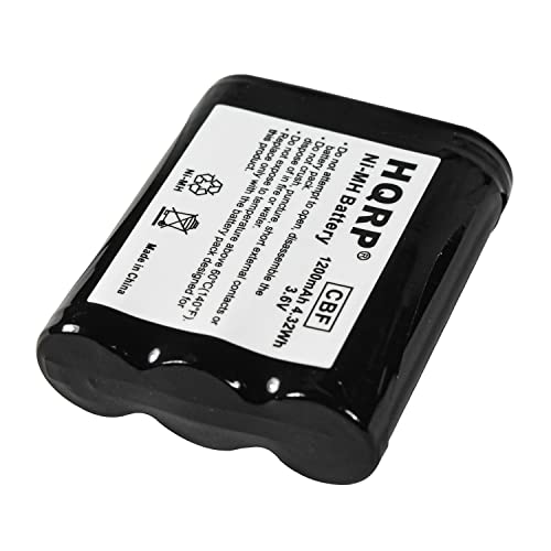 HQRP 5-Pack Phone Battery for Panasonic HHR-P402 HHR-P402A KX-TG2970B KX-TG5100 KX-TG5100M KX-TG5110M KX-TGA270S KX-TGA273S KX-TGA510M Cordless Telephone
