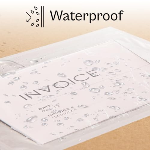 PSBM 1000 PCS 7 x 10 Inch Clear Blank Packing List Envelopes, Shipping Documents Pouches/Sleeves for Mailing Labels, Invoices, Documents and Packing Slips