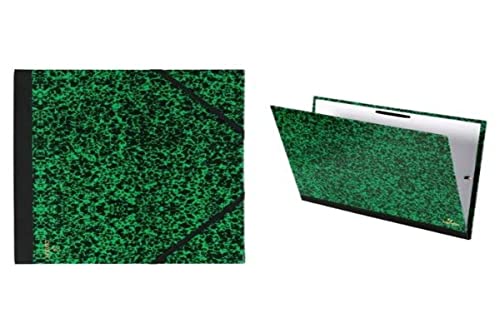 Canson Document Folder with 2 Corners and Elastic Fastener - 610x810 mm Green