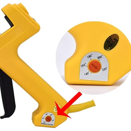LIBODD Hot Glue Gun Professional 250W Hot Melt Glue Gun Adjustable Temperature High Power Silicone Gun Set Using 11MM Glue Stick 2.0MM Copper Nozzle for DIY Arts, Crafts and Quick Repairs(Set-5)