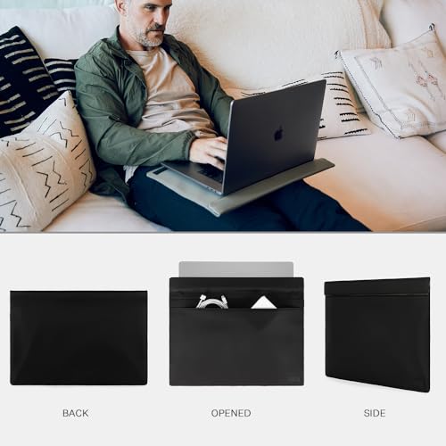 SLNT Faraday Laptop Sleeve - Signal Blocking Laptop Bag (Black, 15 inch)