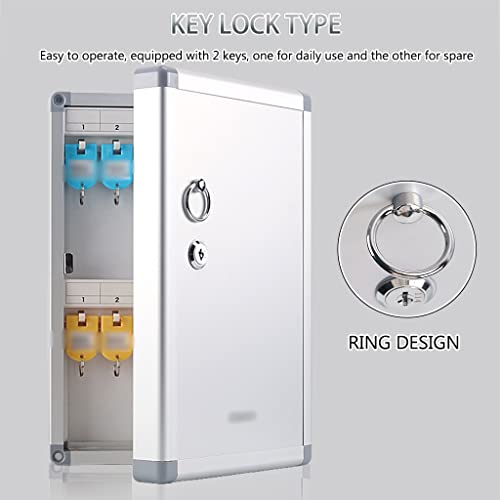 xdgFHsy Household Office Available Aluminum Alloy Key Lock Box(24-Keys)