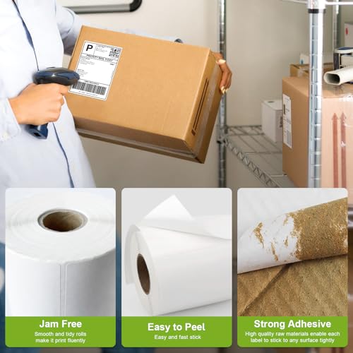 Anylabel 2" x 1" Direct Thermal Label, Paper for Barcodes Postage Address Perforated & Compatible with Rollo, Zebra, Munbyn, Nelko Printers(12 Rolls, 1300 Labels/Roll)