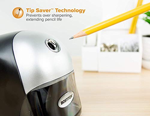 Bostitch QuietSharp Executive Electric Pencil Sharpener, Black (EPS8HD-BLK) 2 Pack