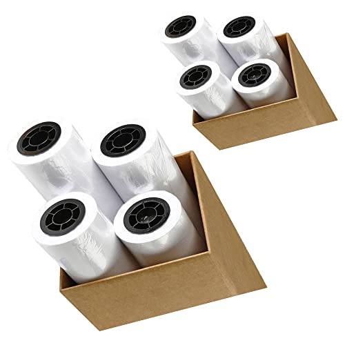 8 Rolls 24" X 150' 24-Inch X 150 Foot 20lb Bond Paper 2" Core | Ink Jet Bond Paper Rolls | Ultra-White
