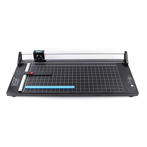 VPABES 24Inch Rotary Trimmer Paper Cutter,Manual Paper Cutters Trimmers Photo Paper Cutter with Automatic Paper Weighting,Self-Sharpening for Craft Paper, Card Stock and Office Paper