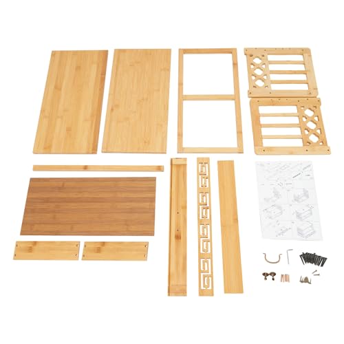 Bamboo Storage Table 3 Tier With Drawer For Spiritual (Wood Color)